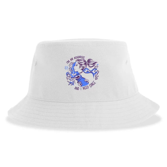 Aquarius Need Space Female Sustainable Bucket Hat