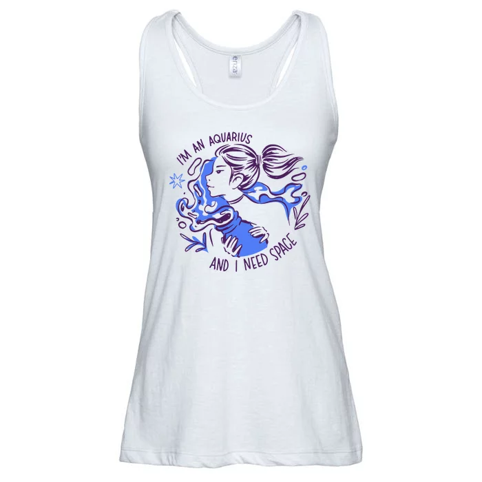 Aquarius Need Space Female Ladies Essential Flowy Tank