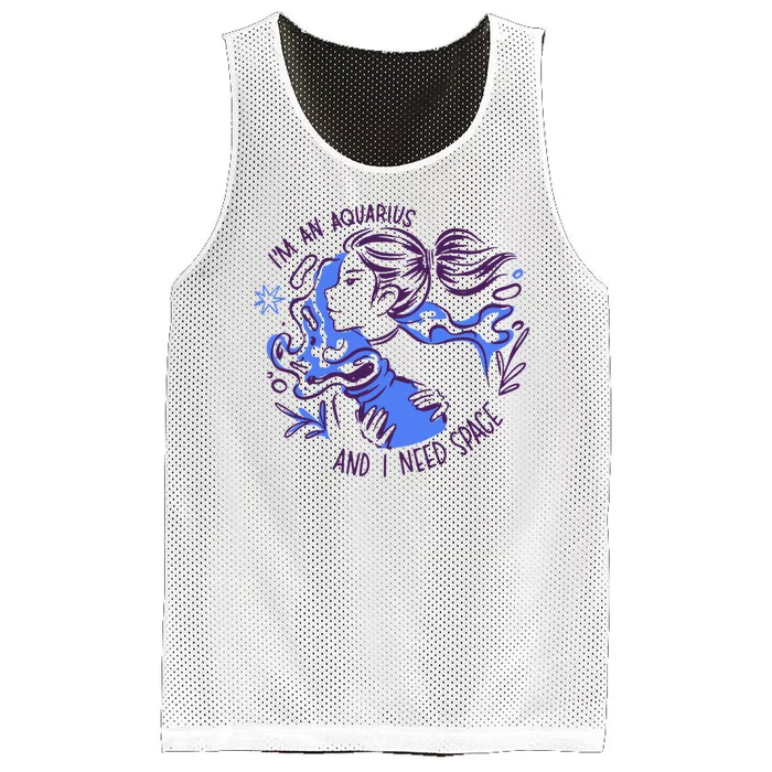 Aquarius Need Space Female Mesh Reversible Basketball Jersey Tank