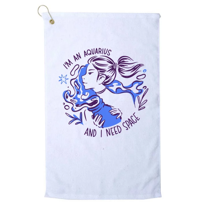 Aquarius Need Space Female Platinum Collection Golf Towel