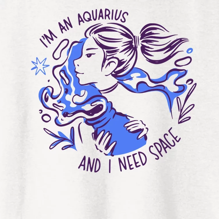 Aquarius Need Space Female Women's Crop Top Tee