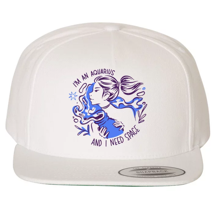 Aquarius Need Space Female Wool Snapback Cap