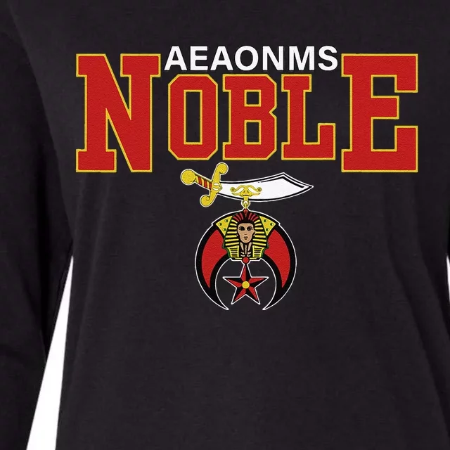 AEAONMS Noble Shrine Emblem Masons Shriner Fathers Day Gift Womens Cotton Relaxed Long Sleeve T-Shirt