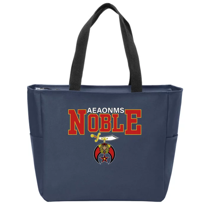 AEAONMS Noble Shrine Emblem Masons Shriner Fathers Day Gift Zip Tote Bag