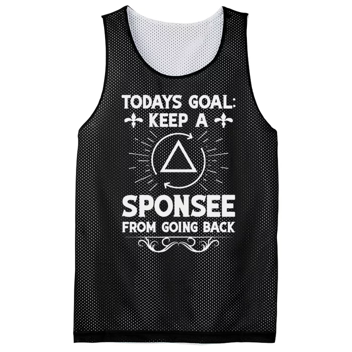 Aa Na Sponsor Alcoholics Anonymous Sobriety Anniversary Mesh Reversible Basketball Jersey Tank