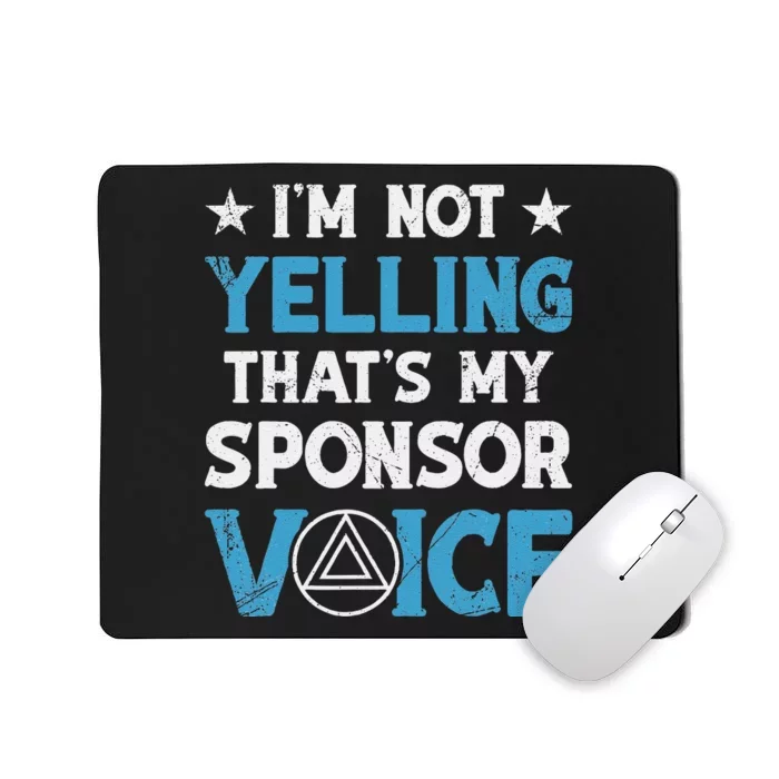 Aa Na Sponsor 60 Day Chip Sober Logo Aa Sobriety Sponsee Mousepad