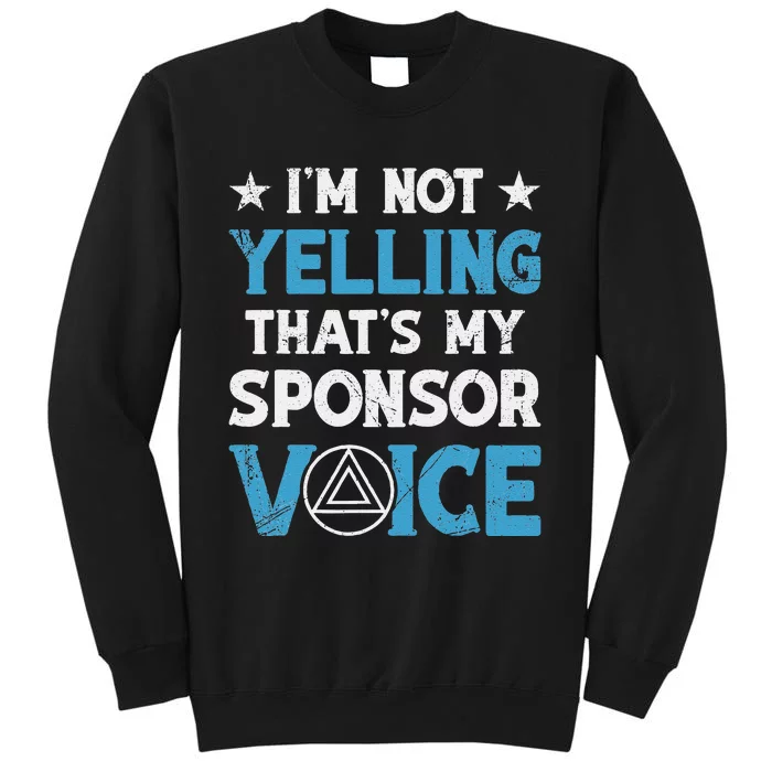 Aa Na Sponsor 60 Day Chip Sober Logo Aa Sobriety Sponsee Tall Sweatshirt