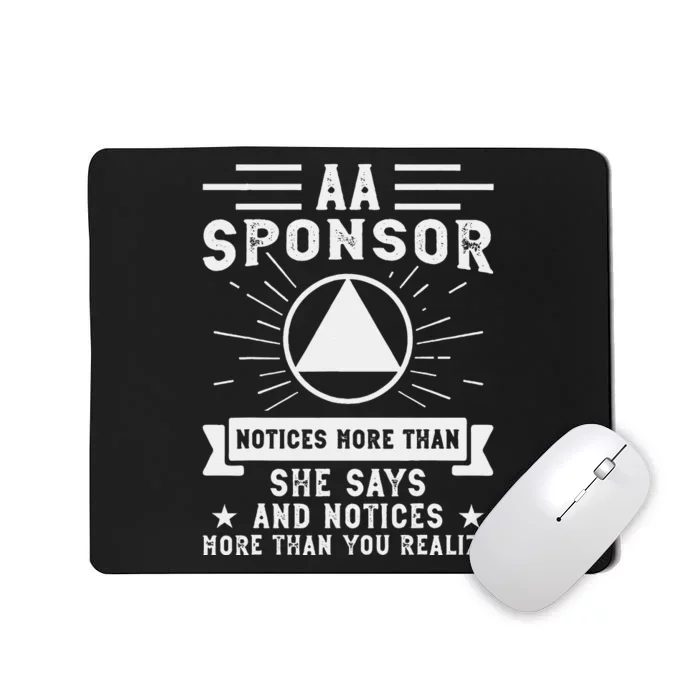 Aa Na Sponsor Alcoholics Anonymous Aa Na Sponsee Mousepad