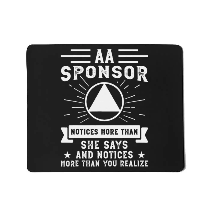 Aa Na Sponsor Alcoholics Anonymous Aa Na Sponsee Mousepad