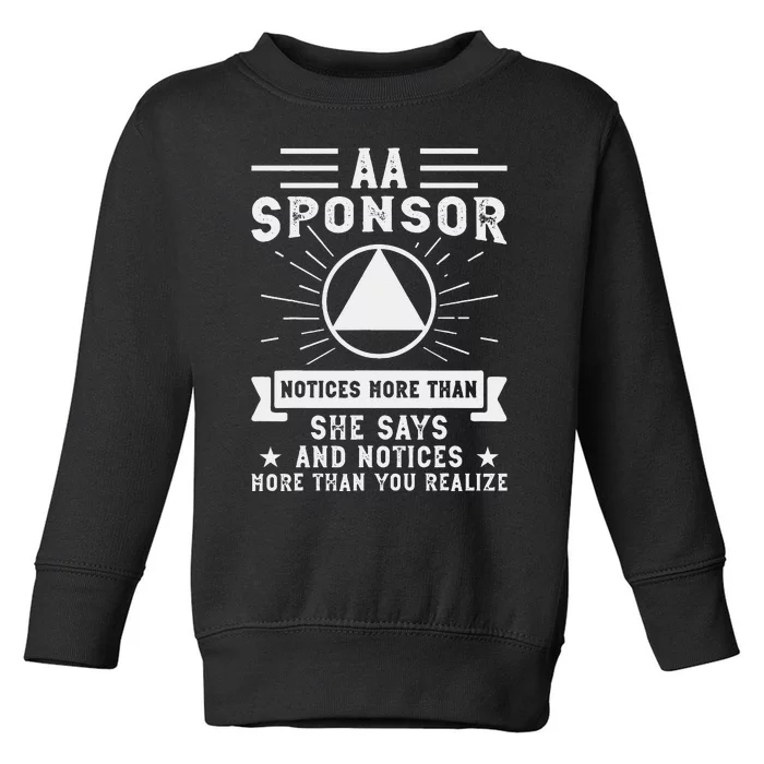 Aa Na Sponsor Alcoholics Anonymous Aa Na Sponsee Toddler Sweatshirt