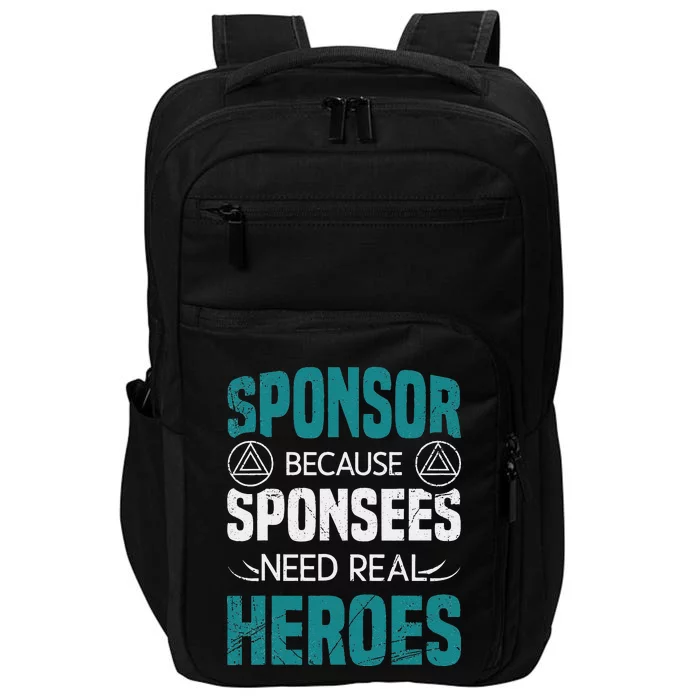 Aa Na Sponsor Aa Sobriety Clean Sober Alcoholics Anonymous Impact Tech Backpack