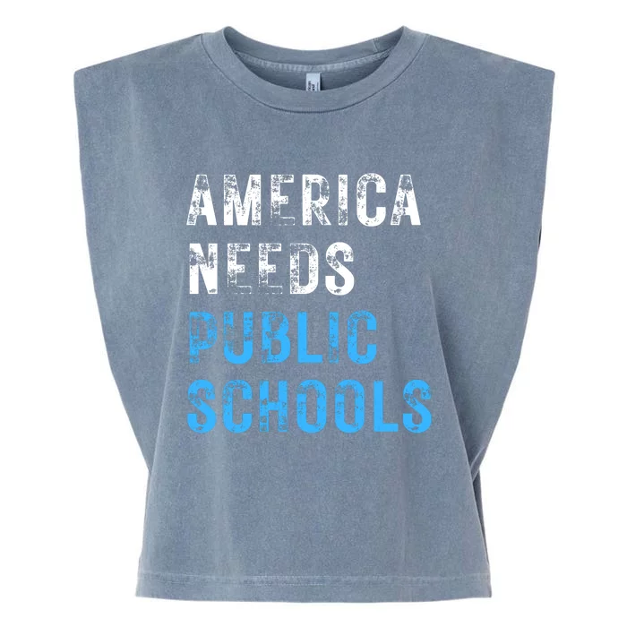 America Needs Schools Garment-Dyed Women's Muscle Tee