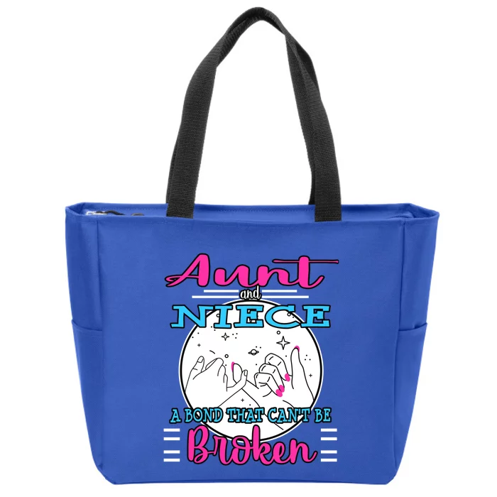 Aunt Niece Sentital Gift Bond Baptism Christmas Present Cool Gift Zip Tote Bag