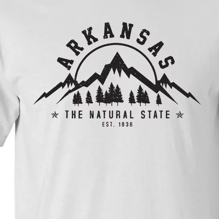 Arkansas Natural State Est 1836 Mountains Nature Gift Tall T-Shirt