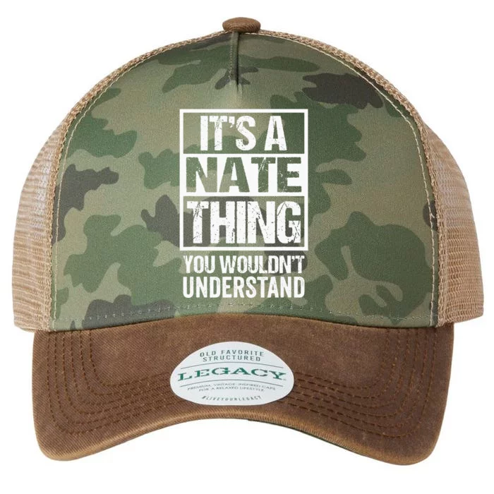 A Nate Thing You Wouldnt Understand First Name Nickname Legacy Tie Dye Trucker Hat