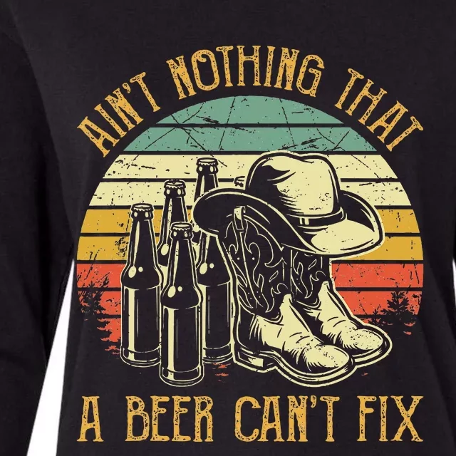 Aint Nothing That A Beer Cant Fix Country Music Womens Cotton Relaxed Long Sleeve T-Shirt