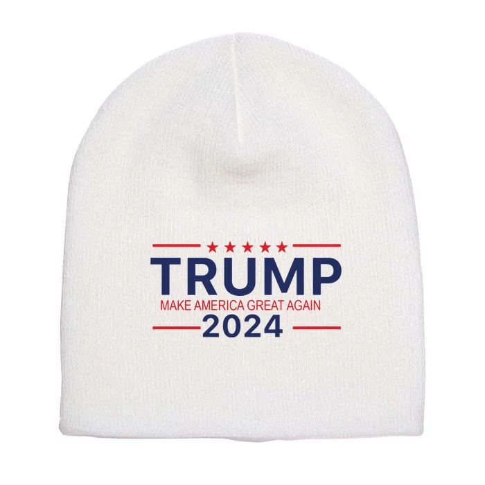 America Needs Trump Again 2024 Donald Trump Short Acrylic Beanie