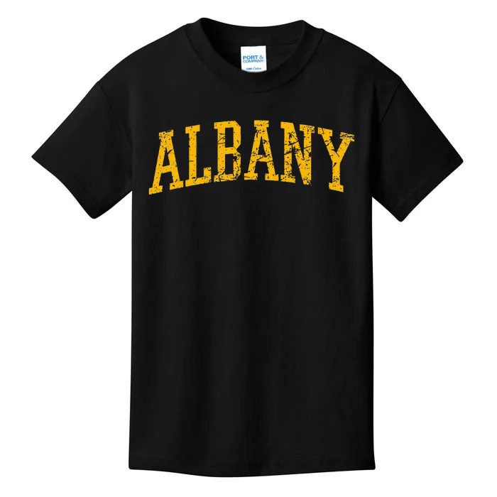 Albany Ny Throwback Kids T-Shirt