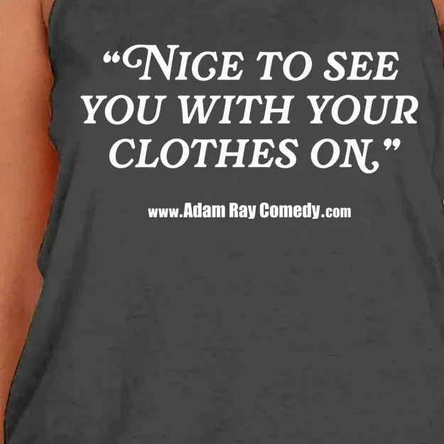 Adamray Nice To See You Elaine Women's Knotted Racerback Tank