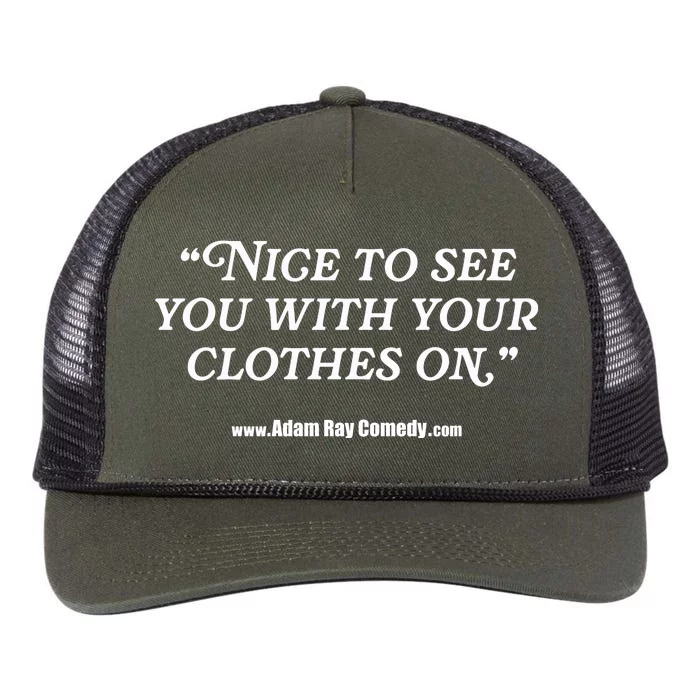 Adamray Nice To See You Elaine Retro Rope Trucker Hat Cap