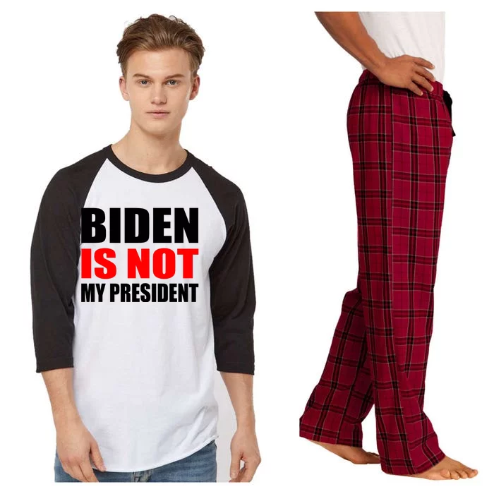 Anti Biden Is Not My President Raglan Sleeve Pajama Set