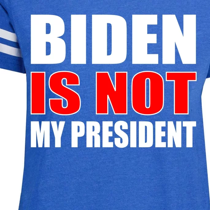 Anti Biden Is Not My President Enza Ladies Jersey Football T-Shirt