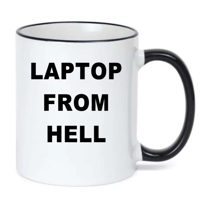 Anti Biden Pro Trump Laptop From Hell Black Color Changing Mug