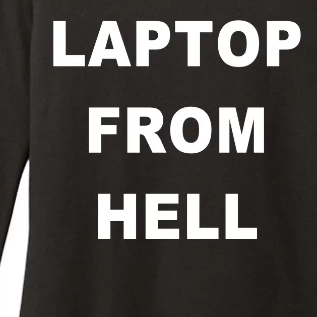 Anti Biden Pro Trump Laptop From Hell Womens CVC Long Sleeve Shirt