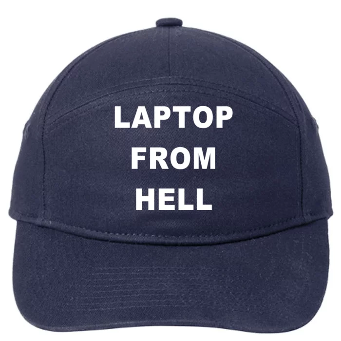 Anti Biden Pro Trump Laptop From Hell 7-Panel Snapback Hat