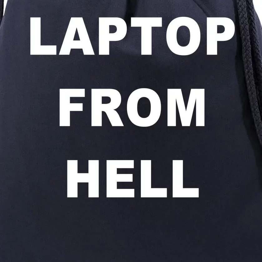 Anti Biden Pro Trump Laptop From Hell Drawstring Bag