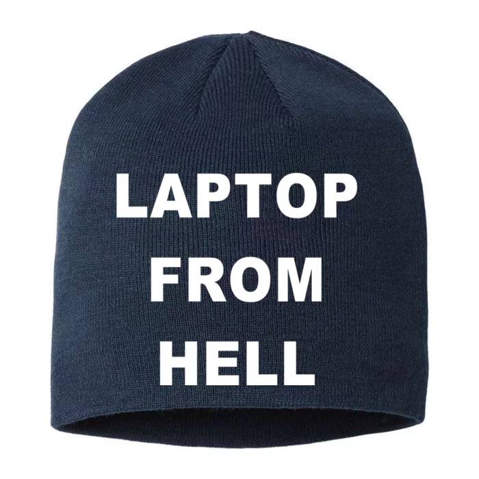 Anti Biden Pro Trump Laptop From Hell 8 1/2in Sustainable Knit Beanie