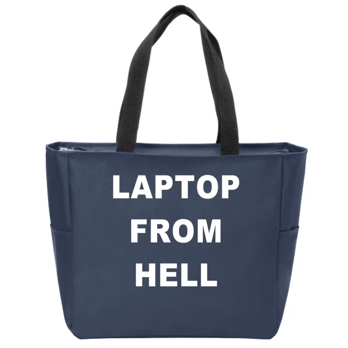 Anti Biden Pro Trump Laptop From Hell Zip Tote Bag