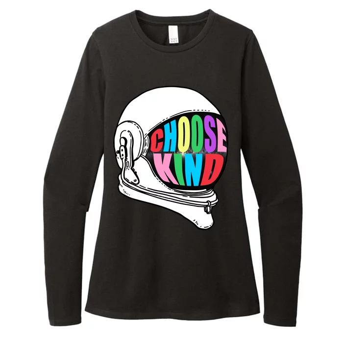 Anti-Bullying Choose Kind Astronaut Helmet Womens CVC Long Sleeve Shirt