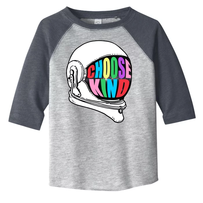 Anti-Bullying Choose Kind Astronaut Helmet Toddler Fine Jersey T-Shirt