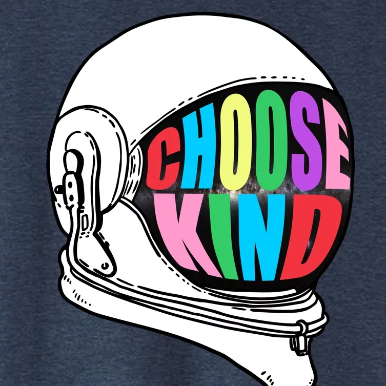 Anti-Bullying Choose Kind Astronaut Helmet Women's Crop Top Tee