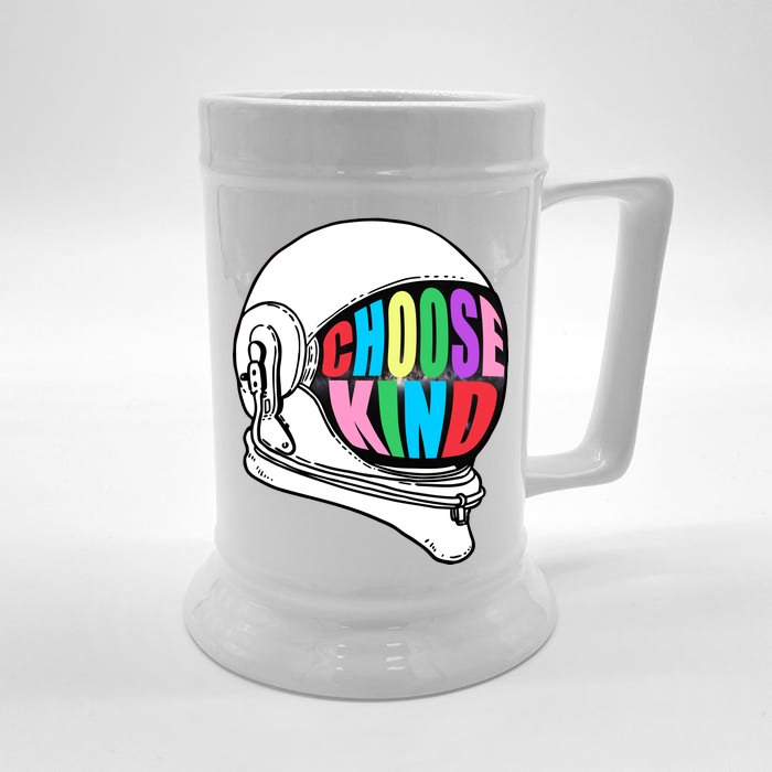 Anti-Bullying Choose Kind Astronaut Helmet Front & Back Beer Stein