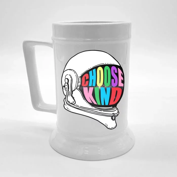 Anti-Bullying Choose Kind Astronaut Helmet Front & Back Beer Stein