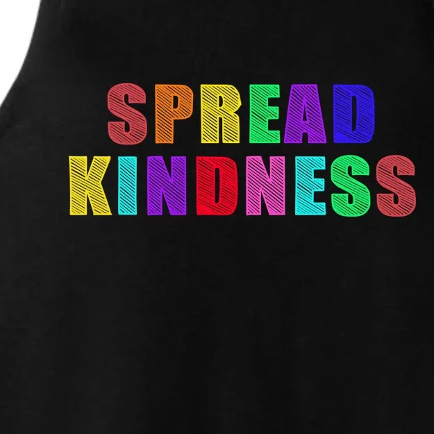 Anti-Bullying Spread Kindness Love Peace Ladies Tri-Blend Wicking Tank