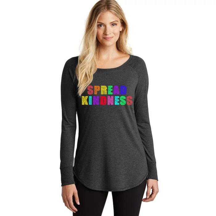 Anti-Bullying Spread Kindness Love Peace Women's Perfect Tri Tunic Long Sleeve Shirt