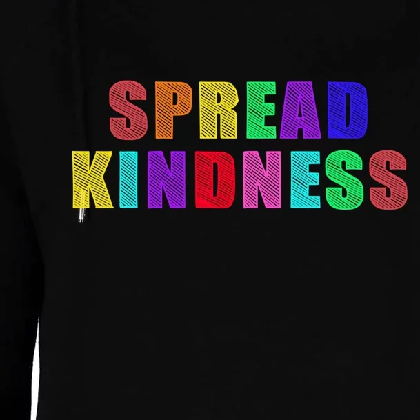 Anti-Bullying Spread Kindness Love Peace Womens Funnel Neck Pullover Hood