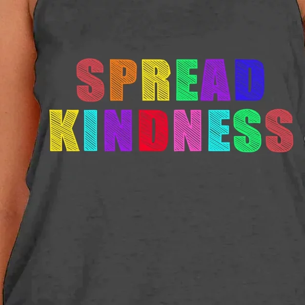 Anti-Bullying Spread Kindness Love Peace Women's Knotted Racerback Tank