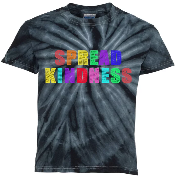 Anti-Bullying Spread Kindness Love Peace Kids Tie-Dye T-Shirt