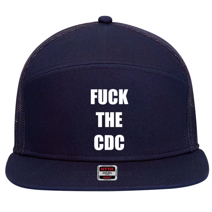 Anti CDC 7 Panel Mesh Trucker Snapback Hat