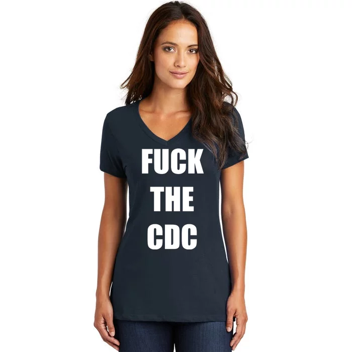 Anti CDC Women's V-Neck T-Shirt