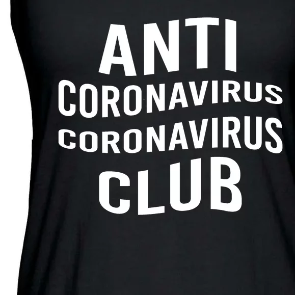 Anti Coronavirus Coronavirus Club Ladies Essential Flowy Tank