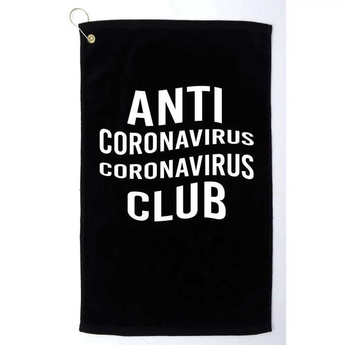 Anti Coronavirus Coronavirus Club Platinum Collection Golf Towel