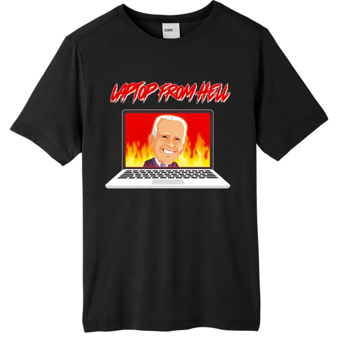 Anti Joe Biden Laptop From Hell ChromaSoft Performance T-Shirt