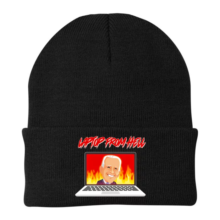 Anti Joe Biden Laptop From Hell Knit Cap Winter Beanie