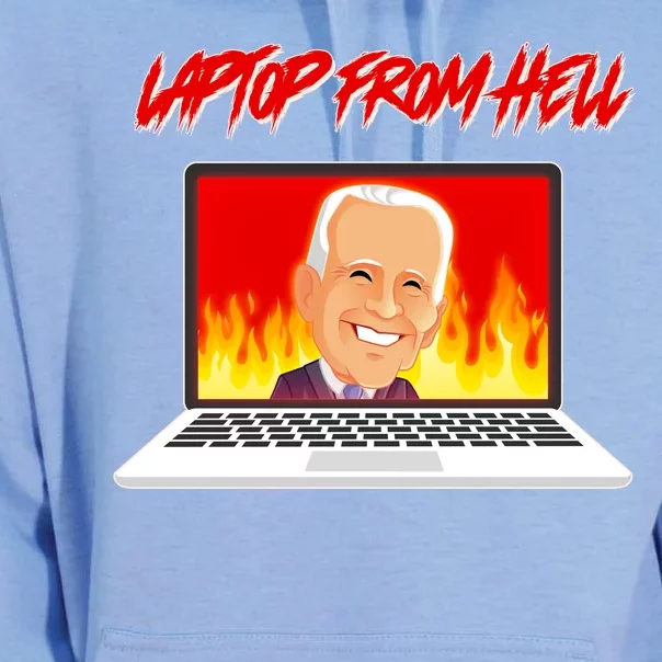 Anti Joe Biden Laptop From Hell Unisex Surf Hoodie