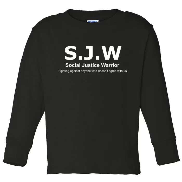 Anti SJW Toddler Long Sleeve Shirt